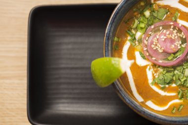 yansıtıcı çorba kase Yakınlaştırılmış