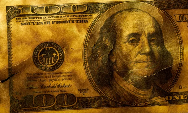 Американские 100 долларов — стоковое фото