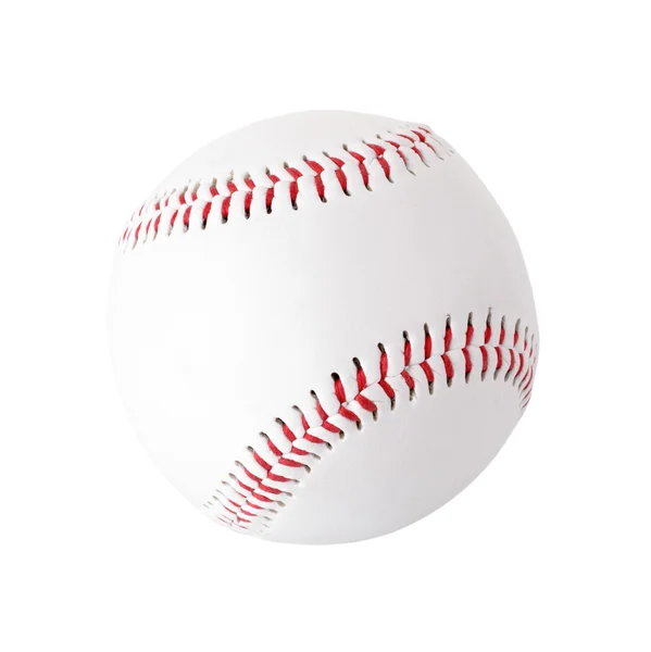 Balle de baseball sur fond blanc — Photo