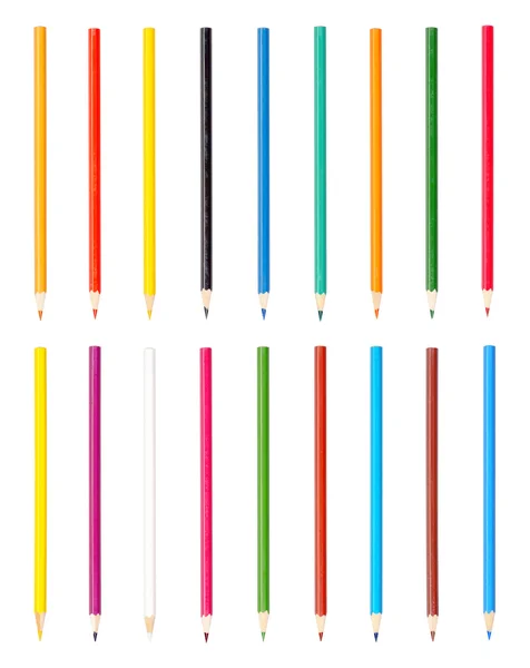 De färgade pennorna — Stockfoto