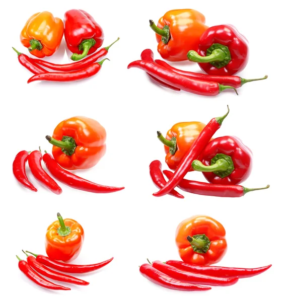 Fresh juicy peppers — Stock Photo, Image