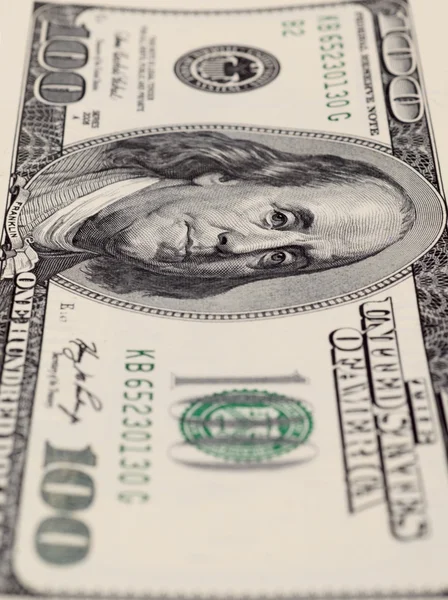 One hundred dollar bill — Stock Photo, Image