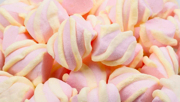 Pink and yellow Marshmallow — Stock Photo, Image