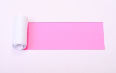 metin alanı olan beyaz kağıt sökük