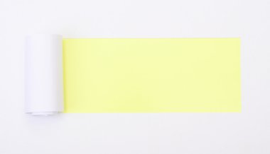 metin alanı olan beyaz kağıt sökük