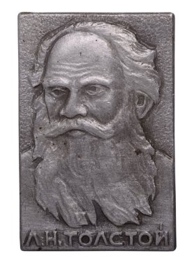 Sovyet rozeti ile leo tolstoy