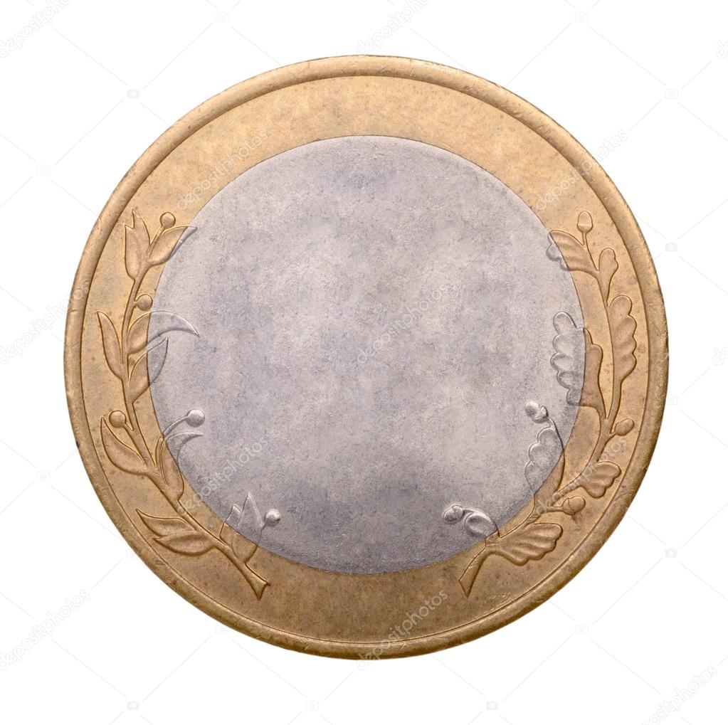 Blank gold and silver coin