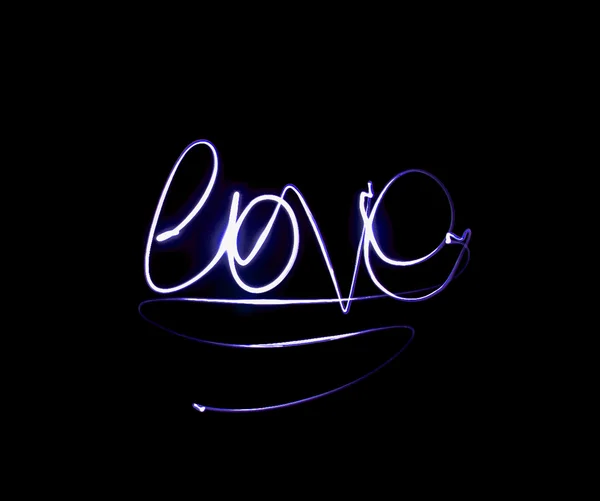Рисование слова любовь — стоковое фото