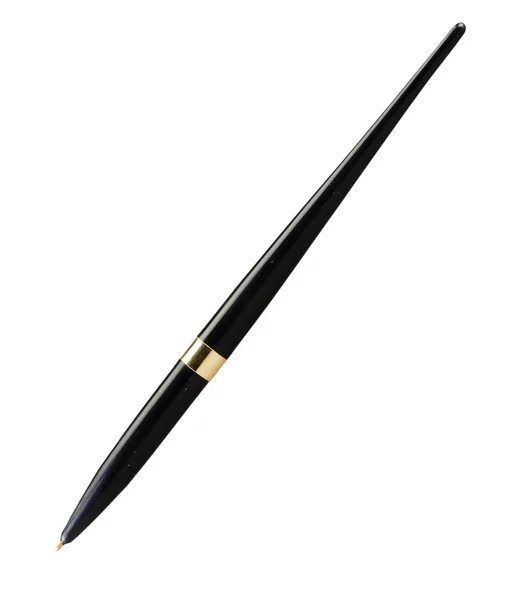 Penna nera isolata — Foto Stock