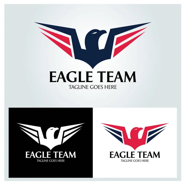 Eagle Logo Plantilla Diseño Ilustración Vectorial — Archivo Imágenes Vectoriales