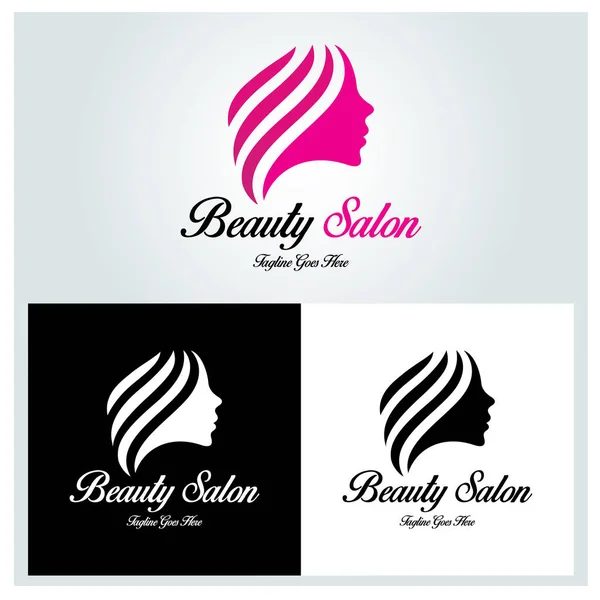 Wzór Logo Salonu Piękności Ilustracja Wektora — Wektor stockowy