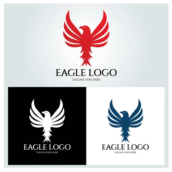 Modèle Conception Eagle Logo Illustration Vectorielle — Image vectorielle