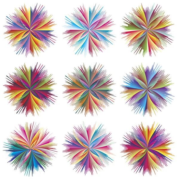 Symboles vectoriels floraux — Image vectorielle