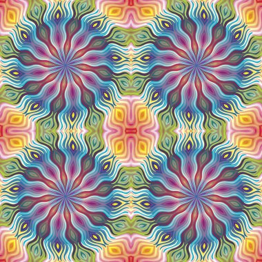 Dikişsiz Kızılderili vektör desen