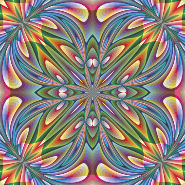 art nouveau tarzında çiçek tasarım