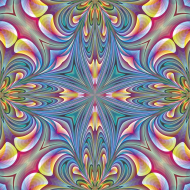 art nouveau tarzında çiçek tasarım