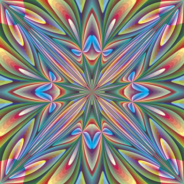 art nouveau tarzında çiçek tasarım