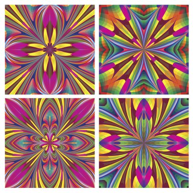 Dikişsiz art deco döşeme seti