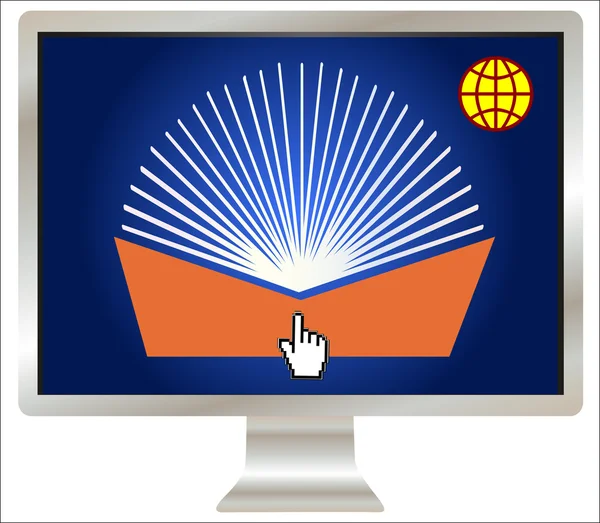 Symbol for Worldwide E-Learning — Stock Photo, Image