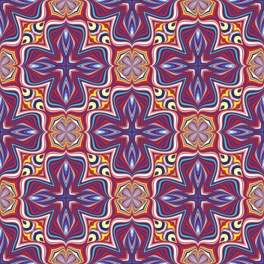 Modern textile design from the Caribbean clipart