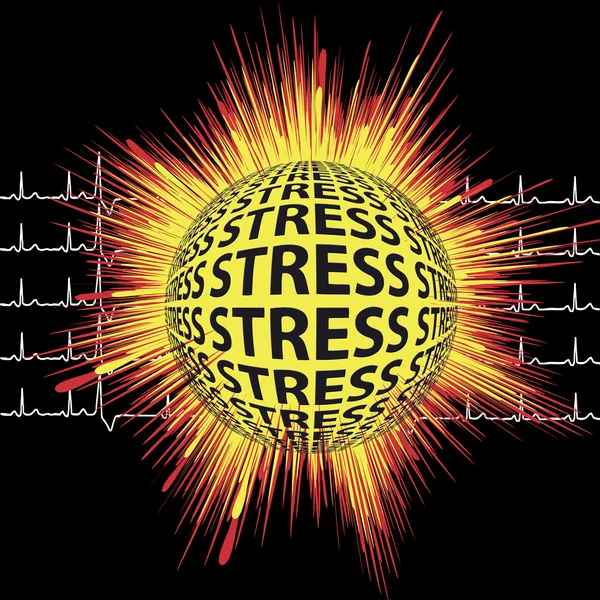 Stress e infarto — Foto Stock