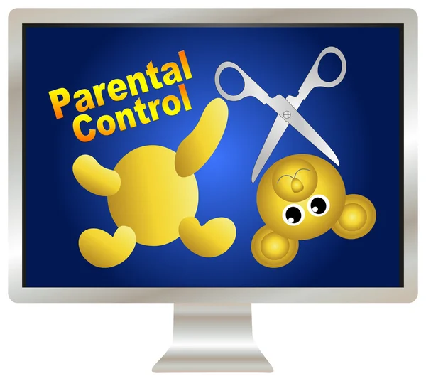 Parental Control over violence — Stock Photo, Image