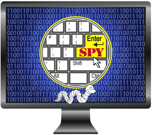 Nebezpečí zóny špión — Stock fotografie