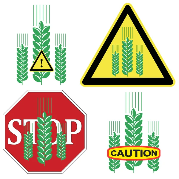 Caution Grain Product — Stock Photo, Image
