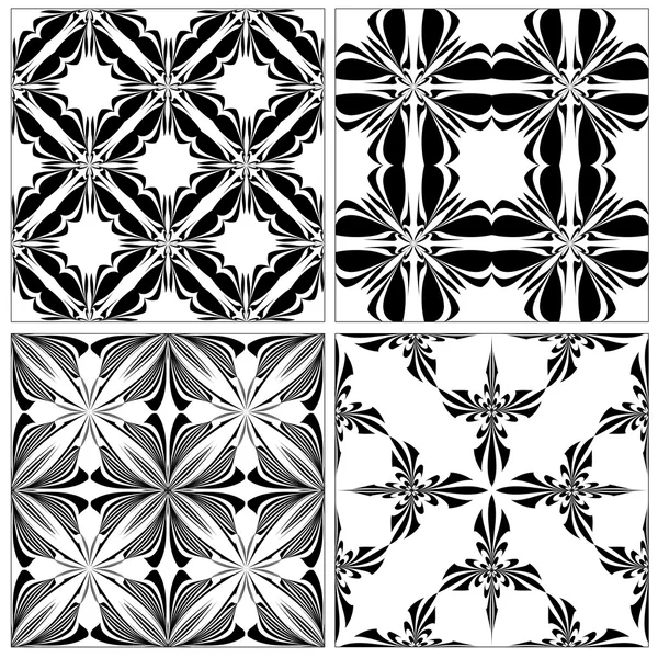 Set of Baroque tiles — Stock Vector