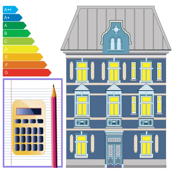 Energie-efficiëntie van gebouwen — Stockfoto