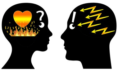 Lightning and fire clipart