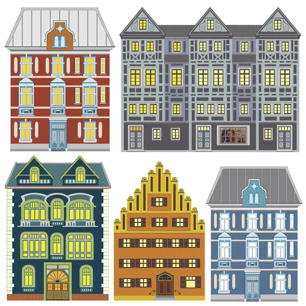 Town houses in Old Europe — Stock Photo, Image