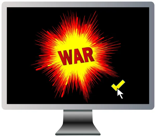 Declaration of digital war — Stock Photo, Image