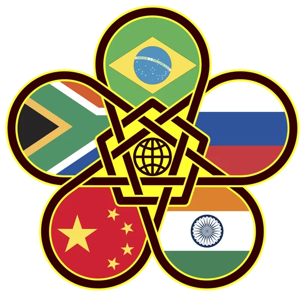 Signo de BRICS — Foto de Stock