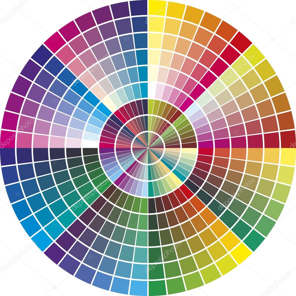 Round Vector Color Chart