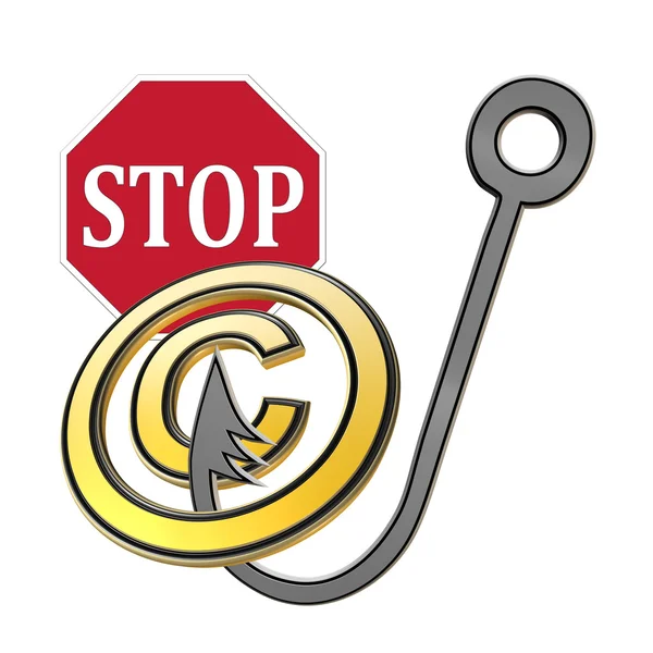 Stop Copyright Infringement — Stock Photo, Image