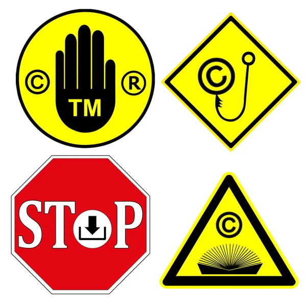 Watch out for Copyright and Trademark — Stock Vector
