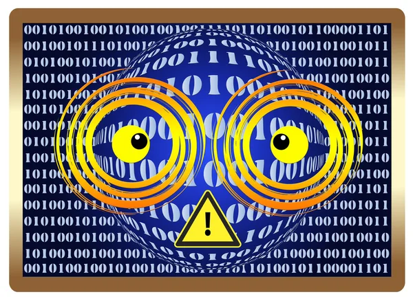 Beware of Computer Vision Syndrom — Stock Photo, Image