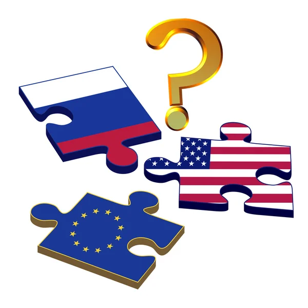 EU Rusland VS — Stockfoto