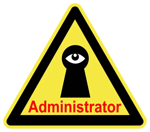 The Administrator is watching you — Stock Photo, Image