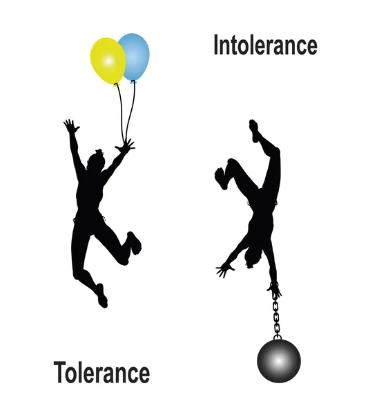 Tolerância Intolerância — Fotografia de Stock