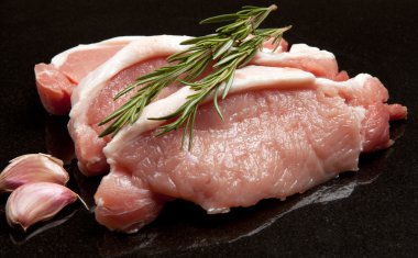 pork chop raw meat clipart