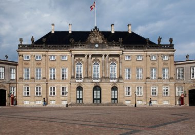 Kraliçe Saray Danimarka Kopenhag amalienborg Kalesi
