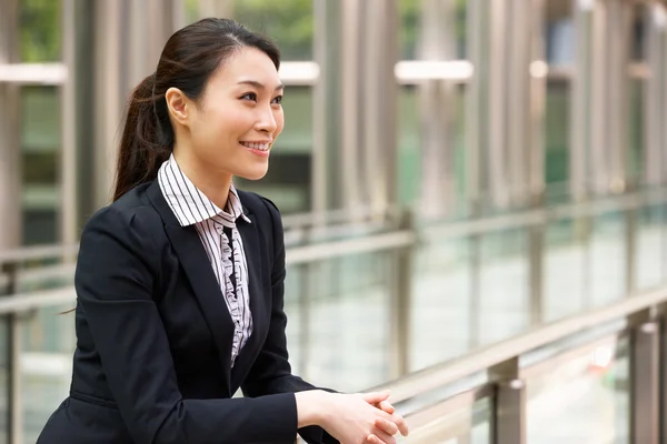 Portrait Of Chinese Businesswoman Outside Office — Stock Photo, Image