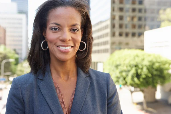 Portrait Of Businesswoman Outside Office — Stock Photo, Image