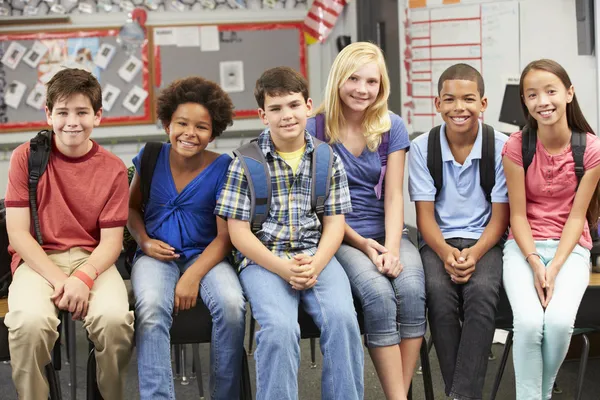 Group of Elementary Pupils In Classroom — Stock Photo, Image