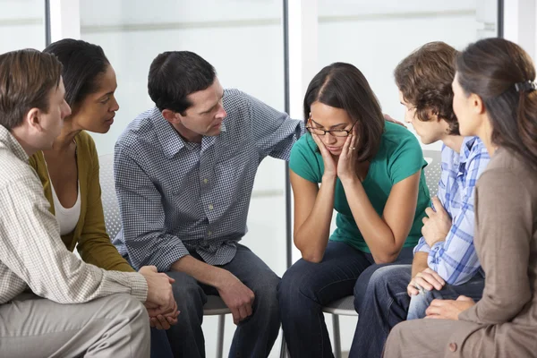 Möte i support group — Stockfoto