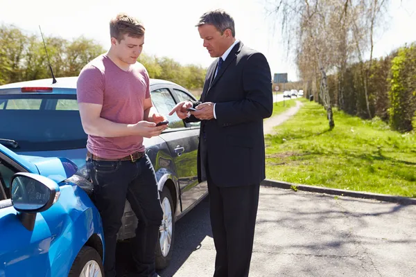 Driver Making Phone Call — Stock Photo, Image