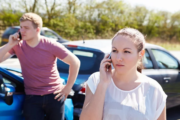 Driver Making Phone Call — Stock Photo, Image