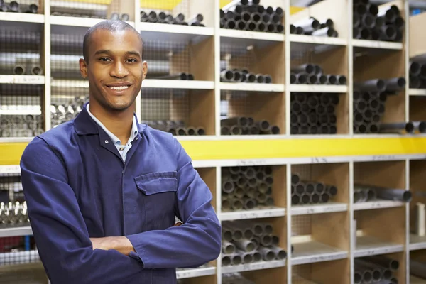 Engineering Worker In Store Room Royalty Free Stock Photos
